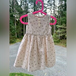 VINTAGE Floral Dress (Cream)